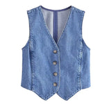 Denim Waist Coat