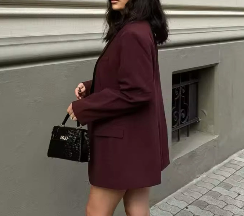 Burgundy Blazer