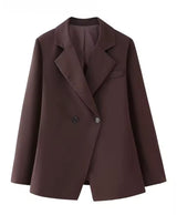 Brown Blazer Button Jacket
