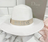 Personalised Bridal Fedora Hat