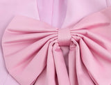 Pink Crop Bow Jacket