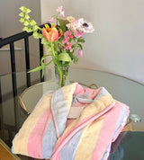 The Pastel Striped Women’s Dressing Gown Robe