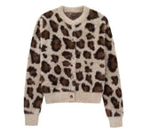 Leopard Print Fluffy Cardigan
