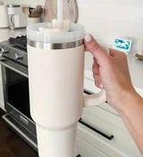 Quencher Insulated Tumbler Straw Stainless Steel Coffee Termos Cup Vacuum Flasks Portable Water Bottle