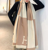 H Scarf Wrap - Luxurious Cashmere Scarf Wrap