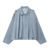 Limited Edition Blue Suede Style Bomber Jacket