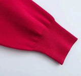 Red Cardigan Heart Buttons