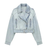 Belted Denim Jacket