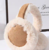 Brown and cream ear muffs