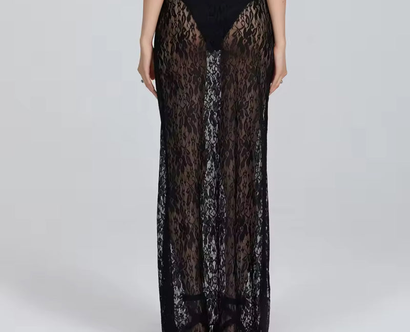 Black long Maxi Skirt