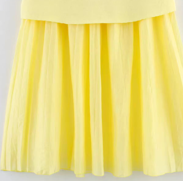Yellow Flowey Skirt