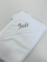  kids soft embroidered personalised hooded towel 