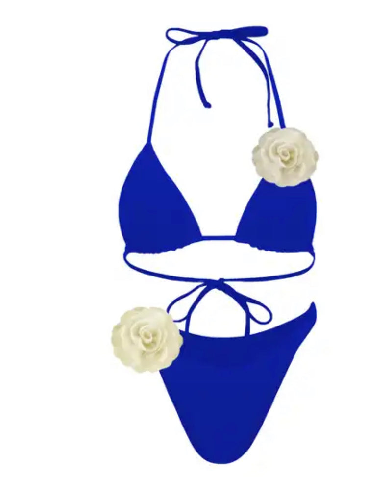 Blue Rose Bikini