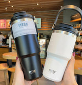 Tumbler Stainless Steel Coffee Cup with straw