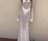 Long Knitted Beach Dress