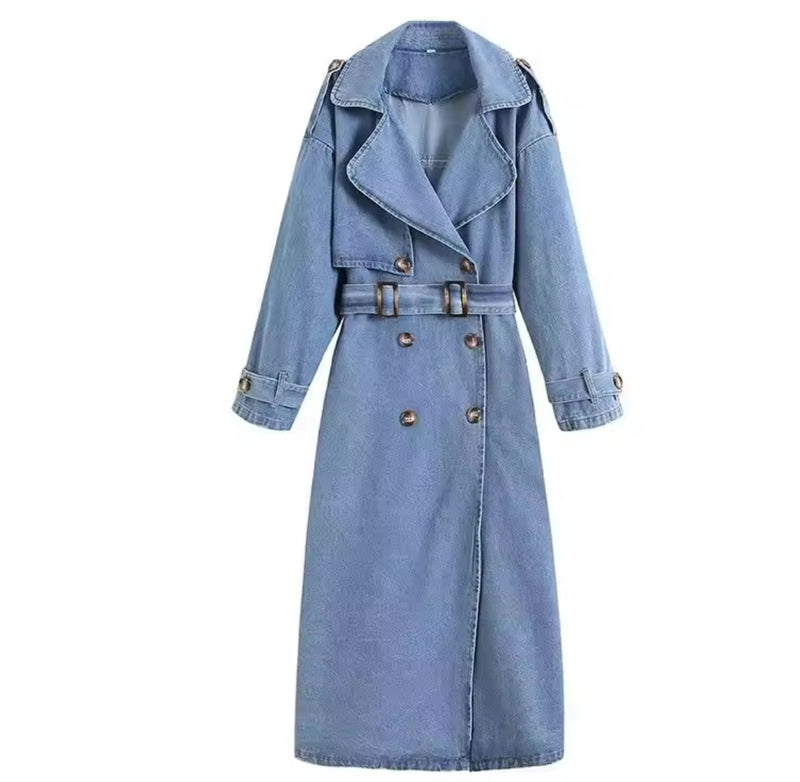 Denim Trench Coat