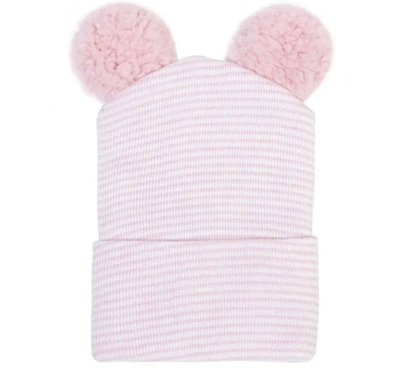 personalized baby hat with bobbles