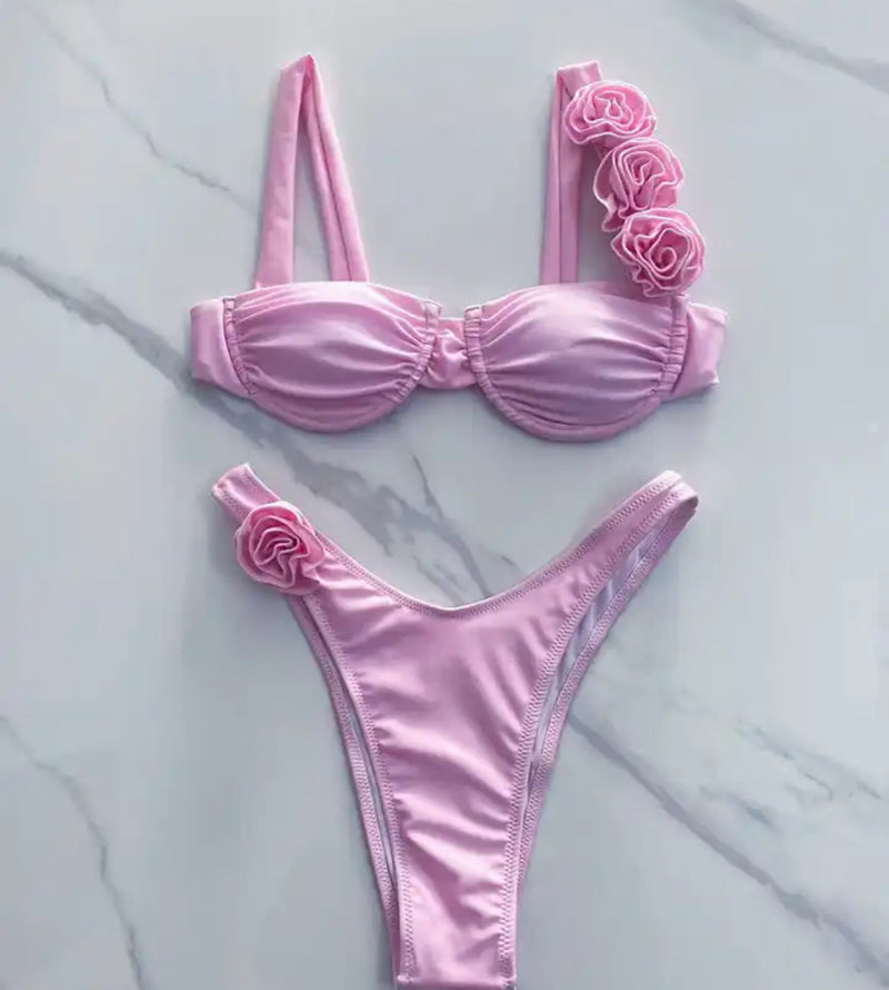 Baby Pink Rose Bikini