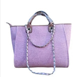 Pink Canvas Tote Bag