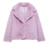 Pink/ Purple Faux Fur Jacket