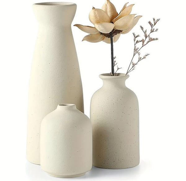 Set of 3 ceramic Vase pots