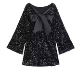 Long sleeve sequin dress