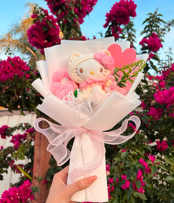 Flower Teddy Bouquet