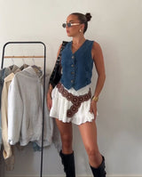 Denim Waist Coat