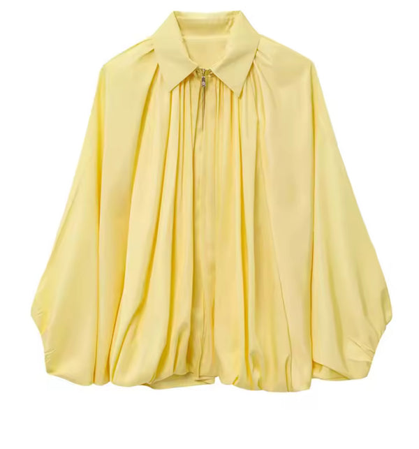 Yellow Flowey Bomber Jacket