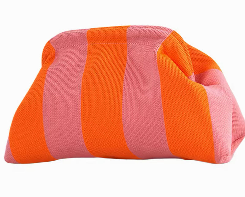 Pink and Orange Clutch Bag