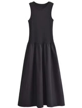 Black Midi Casual Dress