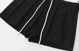 Pleated Black Skort