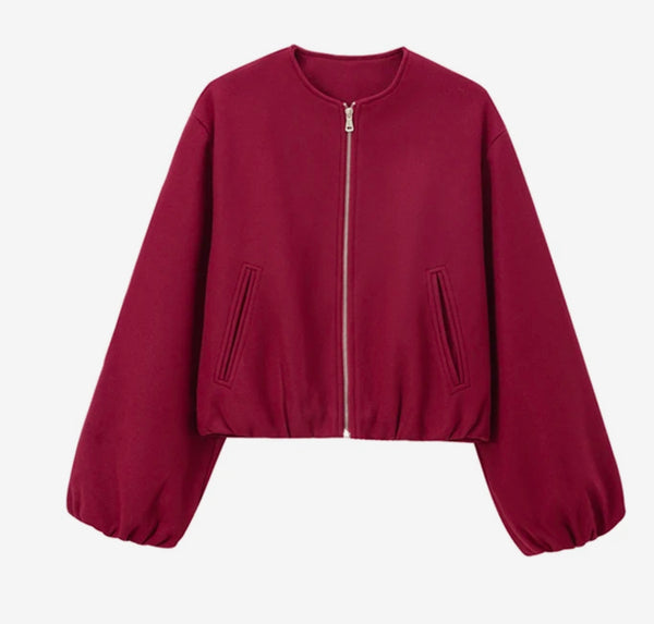 Zip up Soft Bomber Jacket