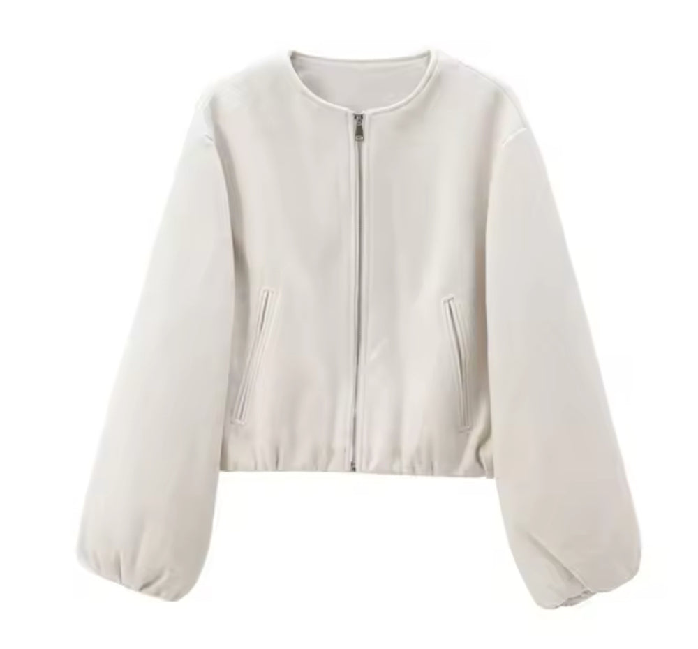 新品Theory Compact Crepe Zip Up Bomber Theory - Compact Crepe Zip Up Bomber / コンパクトクロップド