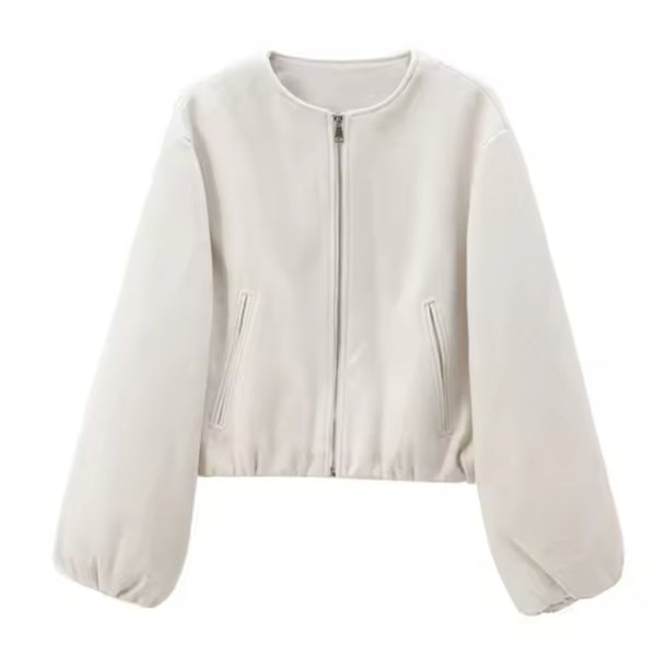 新品Theory Compact Crepe Zip Up Bomber Theory - Compact Crepe Zip Up Bomber / コンパクトクロップド