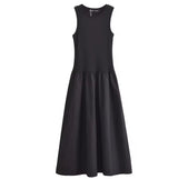 Black Midi Casual Dress