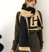 H Scarf Wrap - Luxurious Cashmere Scarf Wrap