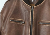 Brown Faux Leather Jacket