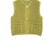 Green Knitted Waistcoat