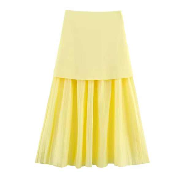 Yellow Flowey Skirt
