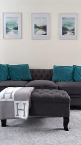 H cashmere throw large blanket various colours
