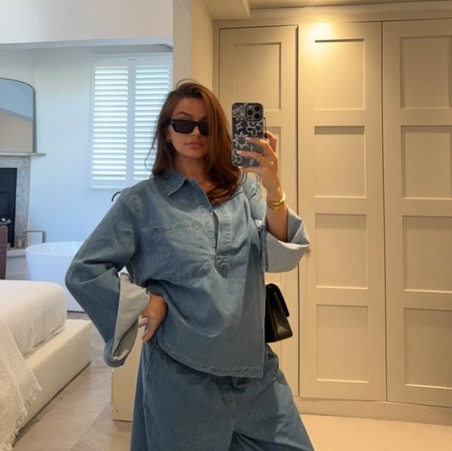 Denim Shirt and Trousers Co Ord