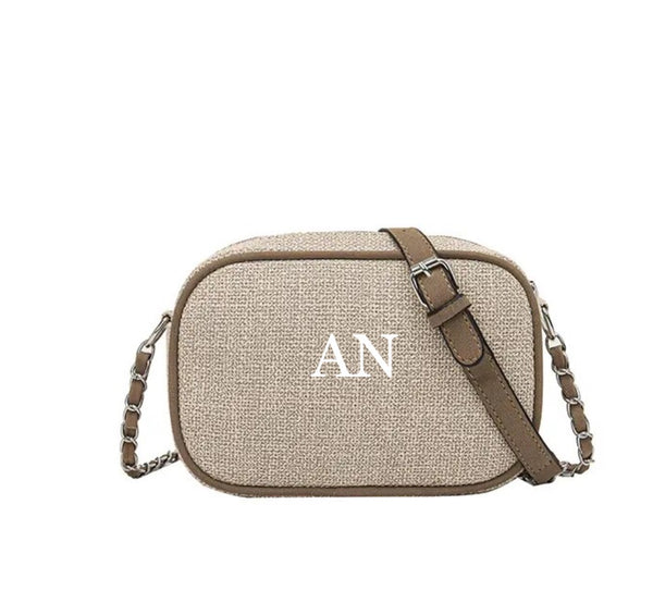 Canvas Side Bag with Chain