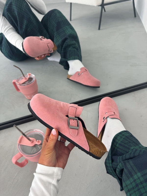 Pink Mules Clogs