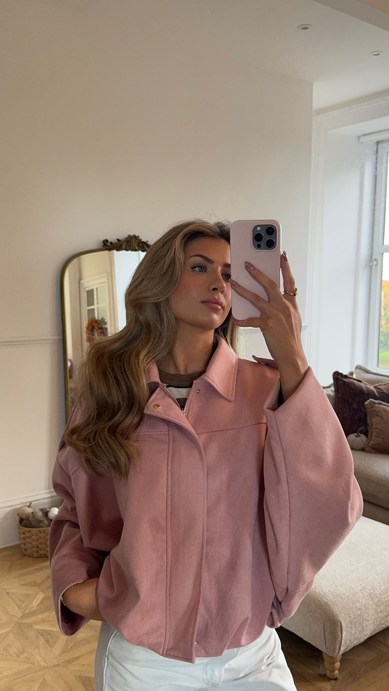 Suede Style oversized Pocket Jacket various colours