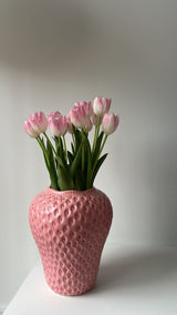 Strawberry Vase in pink or red