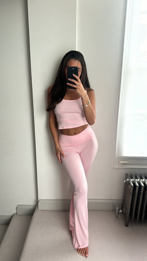 Super Soft Pink Top & Trouser Co Ord