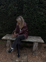 Burgundy Collar Jacket