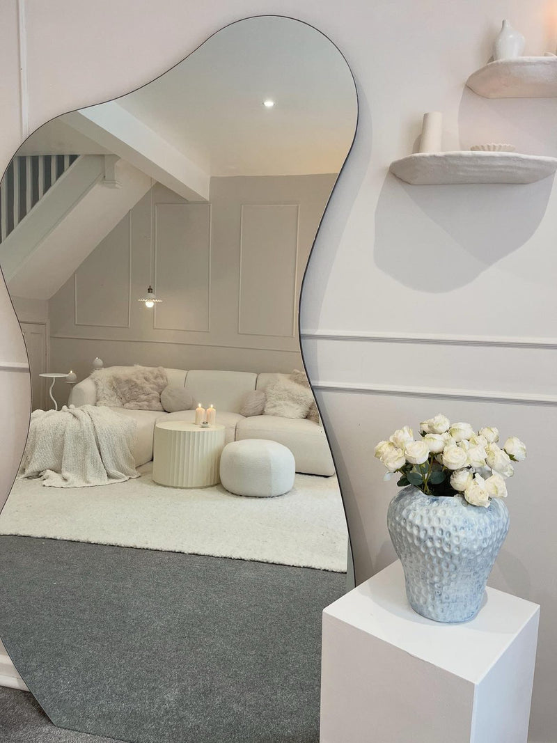 Limited edition Large baby blue strawberry vase