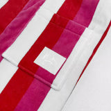Pink, Red and White Striped ‘Strawberry Kisses Robe’